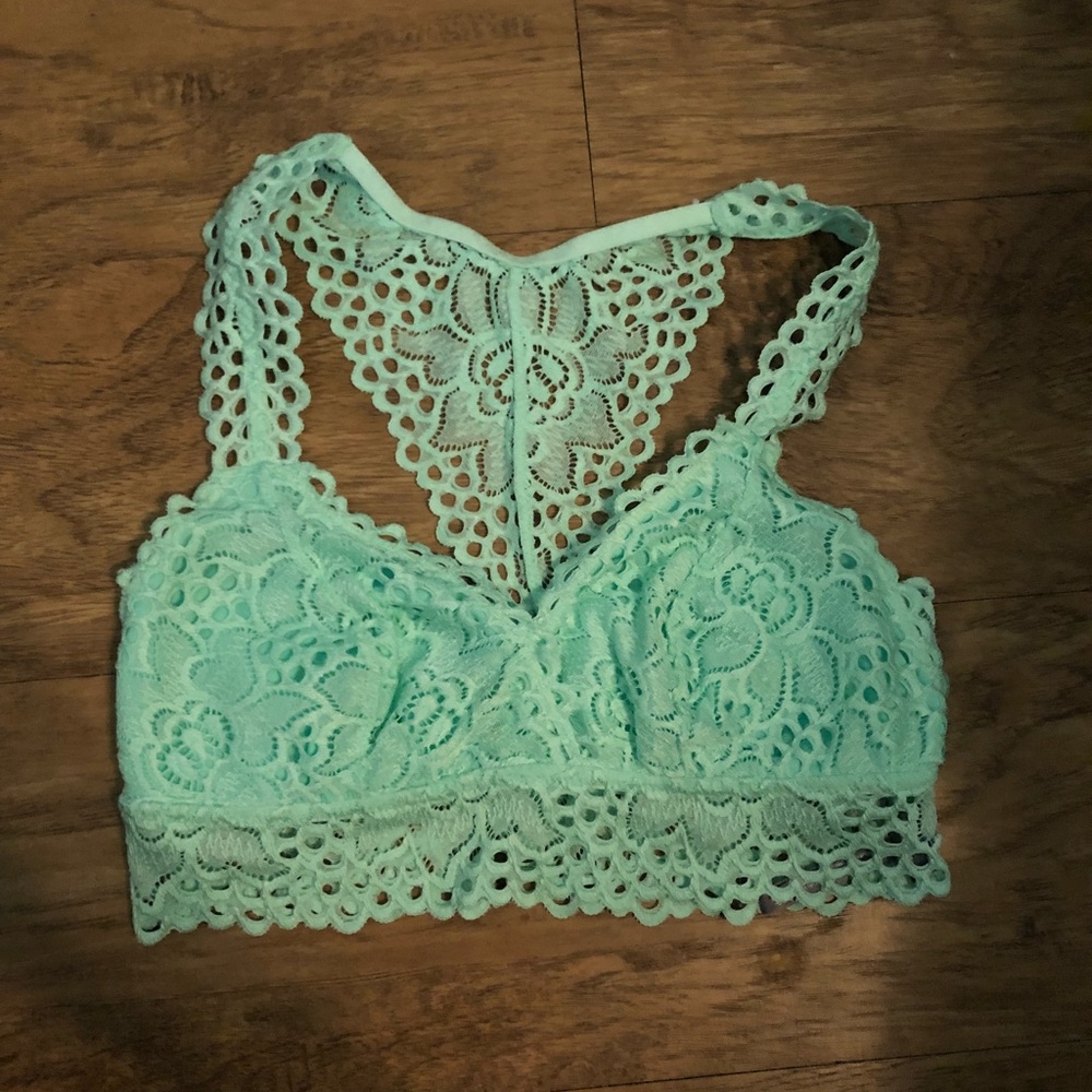 NWOT aerie mint lace bralette